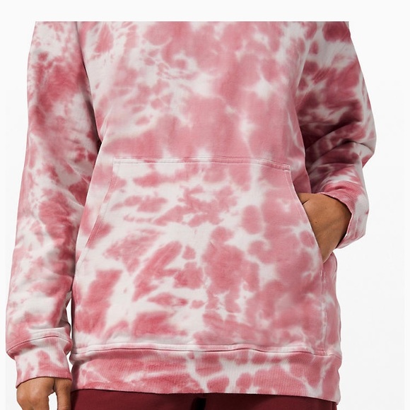 All Yours Hoodie Tie Dye Fleece Pink Size 2 NWT - Picture 4 of 5